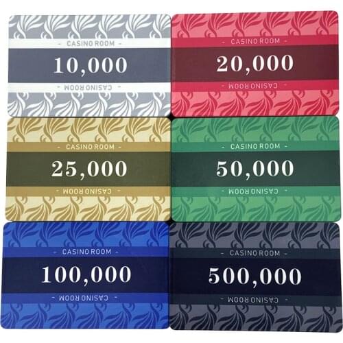 Factory Directly Supply of 40 Ceramic Rectangular Poker Plaques for Casino Games Playing