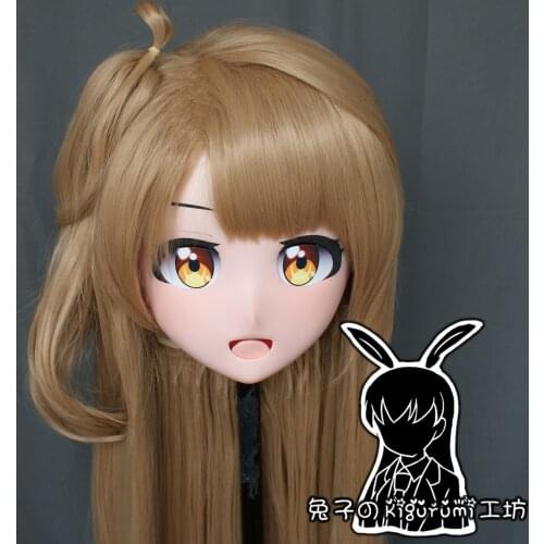 RB6534)Quality Handmade Female Resin Cosplay Japanese Role Anime Kotori Minami Kigurumi Crossdress Doll Transgender Mask
