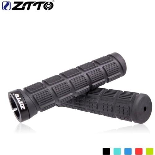 ZTTO bicycle handlebar set MTB bike handlebar handle bicycle lock handle durable BMX rubber handle slip parts 1 Pair AG38