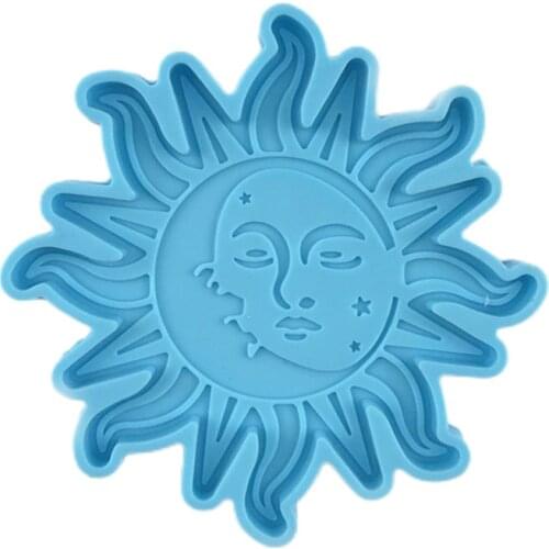 DIY Sun Moon Tea Cup Mat Silicone Mold Cup Mats Crystal Epoxy Resin Mold