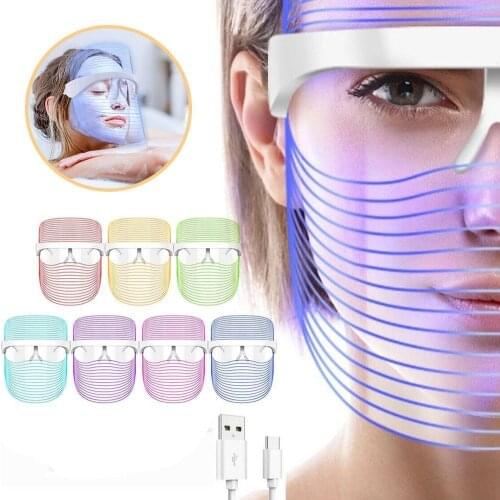 LED Mask Red Light Therapy Skin Rejuvenation Anti Aging Home SPA Whitening Skin Treatment Face Massager Beauty Device Face Care