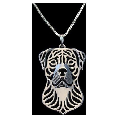 Perro de presa canario pendant necklace women gold silver plated Simple abstract animal jewelry