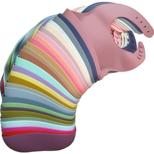 1PC Lunch Apron Toddler Silicone Bibs Baby Kids Girl Boys Waterproof Bib Saliva Solid Feeding Bib baby Silicone Bib Aprons