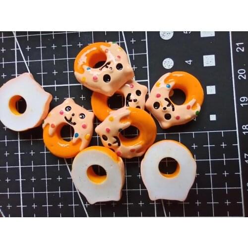 1pcs/lot resin flat back Simulated mini food cat doughnut 20mm decor crafts bonsai home DIY