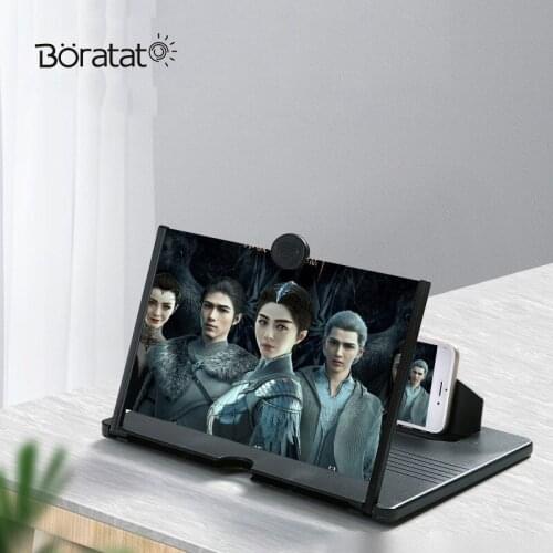 10 Inch Mobile Phone Screen Amplifier Pull-out HD Mobile Phone Magnifying Glass Bracket Video Amplifier