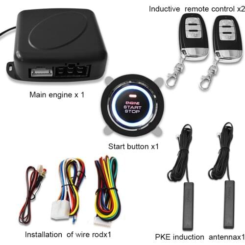 12V Car one key start, PKE one key start, remote ignition start system, keyless entry