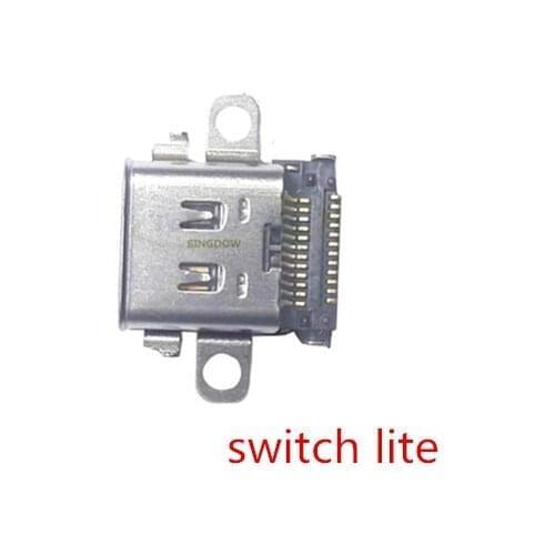 2PCS Type-C Switch Charging Port Charger Connector Power Socket Connector for Nintendo Switch NS Console Repair for Switch Lite