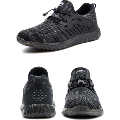 2019 Winter Boots Warm Air Mesh Breathable Non-slip Wear-resistant Sneakers Steel Toe Cap Work Safety Shoes Indestructible Shoes