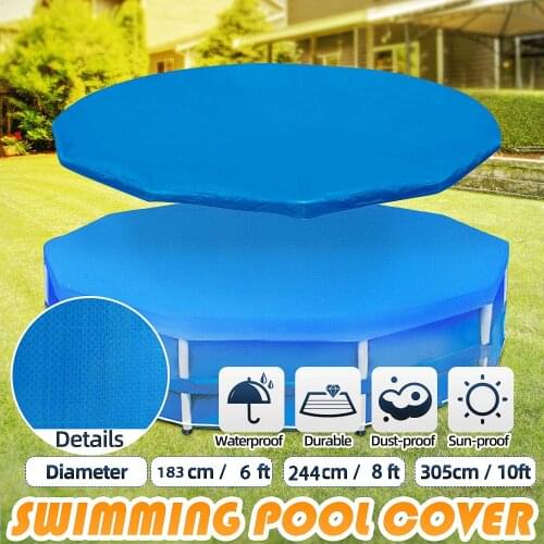Circular Swimming Pool Solar Cover 6Ft 8Ft 10Ft Round Swimming Pool Paddling