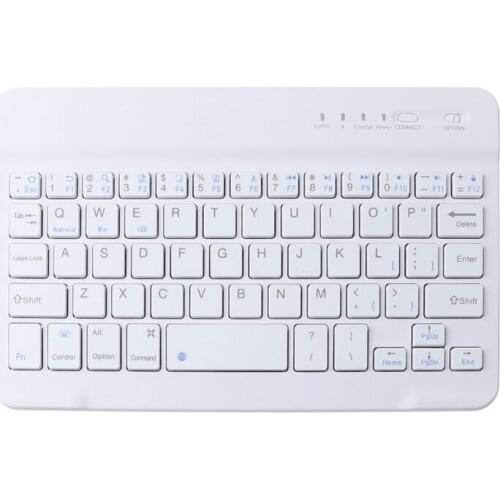 7.9" Mini Slim Bluetooth3.0 Wireless Portable Keyboard Built-in Battery Recharge