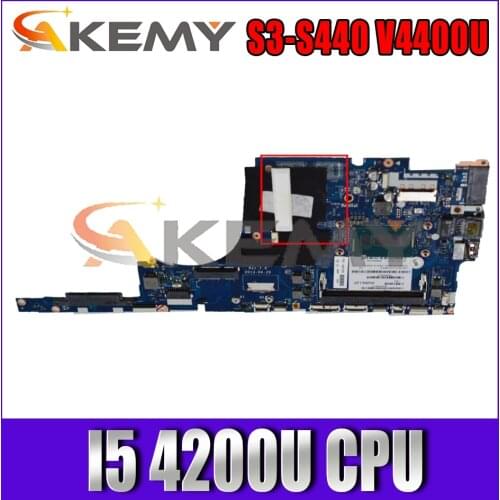 Akemy VIUS5 LA-9761P Is Suitable For Lenovo Thinkpad S3-S440 V4400U Laptop Motherboard CPU I5 4200U 100% Test Work