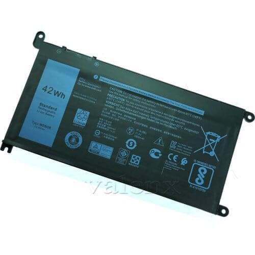 11.4V 42WH WDX0R 3CRH3 T2JX4 Laptop Battery For Dell Inspiron 13 7368 14-7460 15 7560 17 5765 5767 5770 Notebook WDXOR