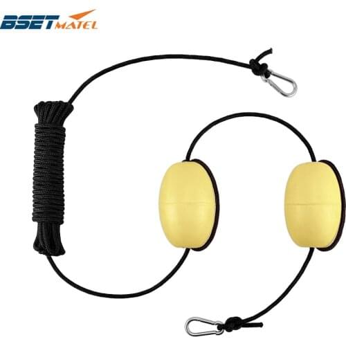 Kayak Tow Rope Boating Floating Throw Anchor Line With Dual Floats End Clips Float Rope Buoy Safety Gear Buoyant Accessories