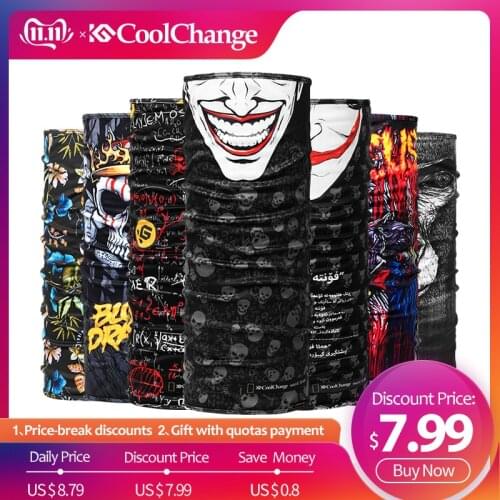 CoolChange Cycling Bandana Winter Fleece Thermal Bandana Outdoor Sports Headwear Bike Ride Neck Mask Bicycle Headband Scarf