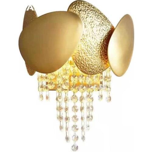 Crystal Wall Lamp Bedroom Livingroom Studyroom Diningroom Wall Light Luxury Bedside Modern Metal Crystal Design Fashion Indoor