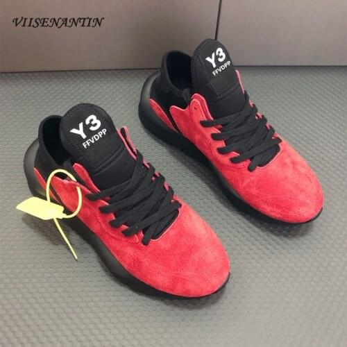 New Summer Couple Shoes Casual Leather Color Matching Tie with Round Head Heightening Running Sneakers Old Shoes Tide Brand