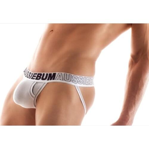 AUSSIEBUM jockstrap swimwear men new mens sexy thong cotton new double pocket mens GYA panties thong