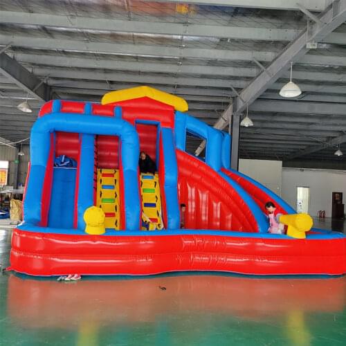 Customized PVC inflatable slide inflatable water slide Inflatable slide with pool for sale