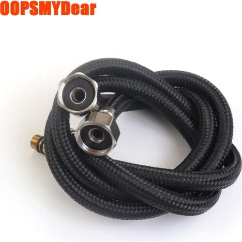 Plumbing Hose Kitchen Faucet Water Supply Hoses Black Flexible Nylon 3/8" Pipe Manguera1/2" Hot Cold Mixer Bathroom Accessories