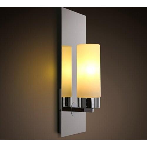 NEW Chrome Modern LED Wall Lamps Sconces Lights Bathroom Kitchen Wall Mount Lamp Cabinet Fixture candlestick candle wall sconce