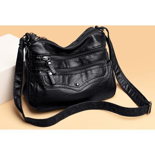 All-match Shoulder Bags Womens Soft Leather Multi-Layer Classic Crossbody Bag Luxury Designer Handbags and Purse Purse Tote