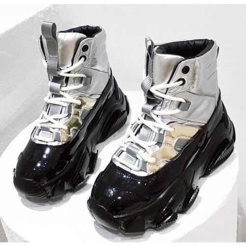 Elad Halabi Winter Antiskid Snow Boots Womens Middle Tube Plush Women Thickened Warm Student Cotton Shoes