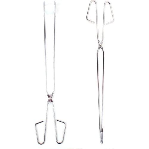 1pc 55cm Lengthened Charcoal Clamp Bread Barbecue Clip Picnic Baking Tool BBQ Clip Outdoor Camping Accessories Stainless Steel