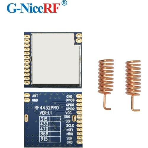 10pcs/lot 1400m long range and -121dBm high sensitivity 100mW Si4432 RF Chip RF4432PRO 915MHz RF Tranceiver Module