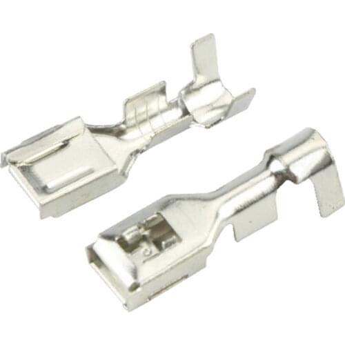 100 PCS 6.3 Series Terminal Block Connector Terminal Car Connector Terminal Tin DJ623F-6.3B