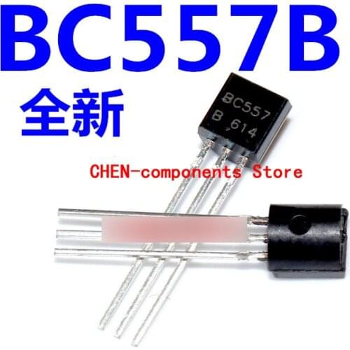 100pcs Brand new triode BC557 BC557B TO-92