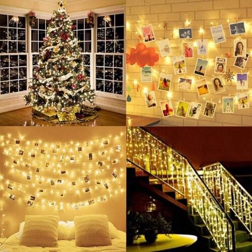 2M 20 LED Photo Clip String Lights Fairy Light USB/Battery Powered for Wedding Holiday Home Wall Decoration Picture Card Garland