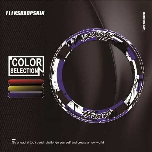 4 X Thick Edge Outer Rim Sticker Stripe Wheel reflective Decals Fit HONDA hornet