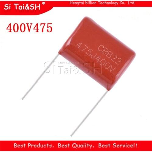 5PCS 400V475 400V 475 4.7UF Polypropylene film capacitor pitch 25mm