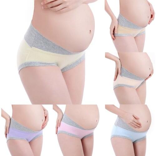 6pc Maternity Knickers Low Waist V Shaped Cotton Pregnancy Postpartum Panties Womens Maternity Panties Pregnancy Clothes