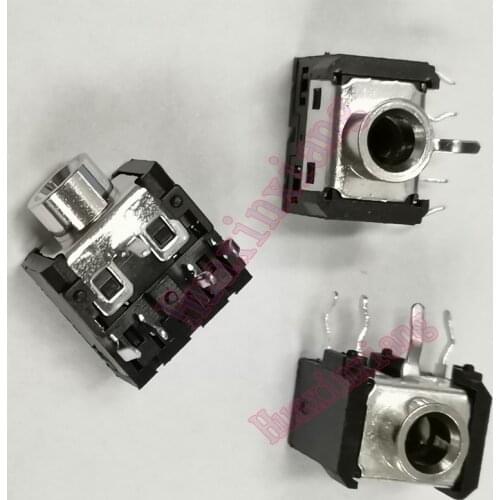 50PCS/Lot PJ-306 3.5MM Audio/Video Female Socket/Jack connector 5Pin/5P Black