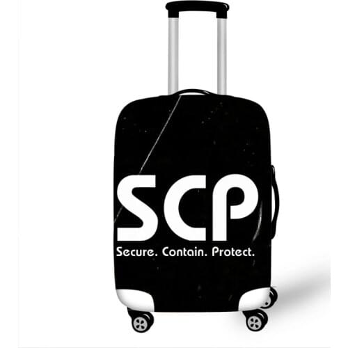 18-32 '' SCP Secure Contain Protect Travel Luggage Suitcase Cover Trolley Bag Protective Cover Men Women Elastic Suitcase Cover