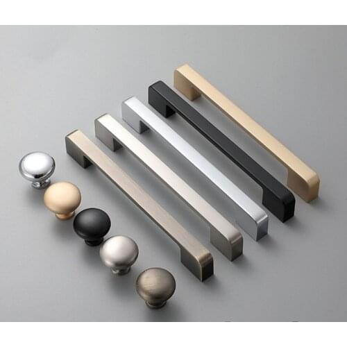 Black cabinet large closet handle modern minimalist kitchen cabinet door handle golden Nordic drawer cabinet light luxury handle