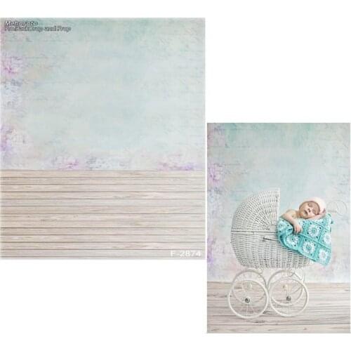 DAWNKNOW Floral Wall Vinyl Photography Background For Newborn Floor Polyester Backdrop For Children Photo Studio Props 2874