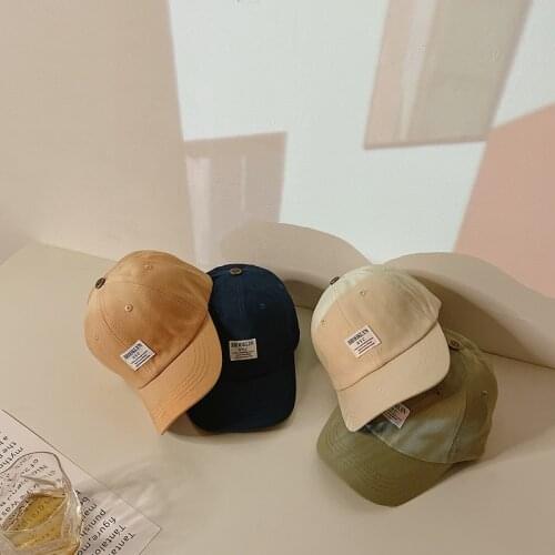 Childrens Hat Autumn New Alphabet Label Trend Toddler Baby Cap Simple Korean Version Boys Girls Baseball Caps Snapback Hats