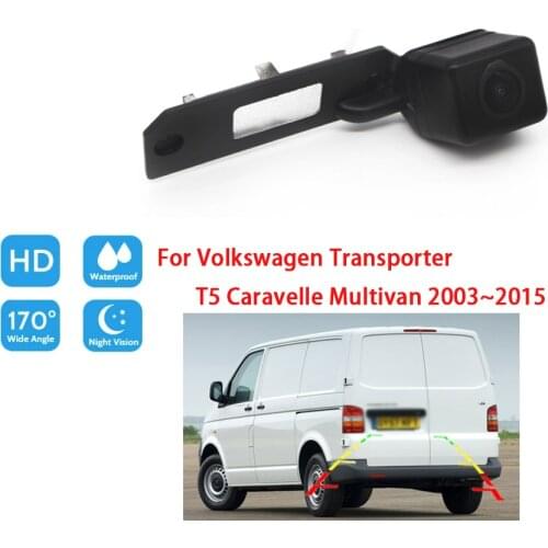 Rear View Backup camera For Volkswagen Transporter T5 Caravelle Multivan 2003 ~ 2015 HD Night Vision Waterproof Reverse Camera