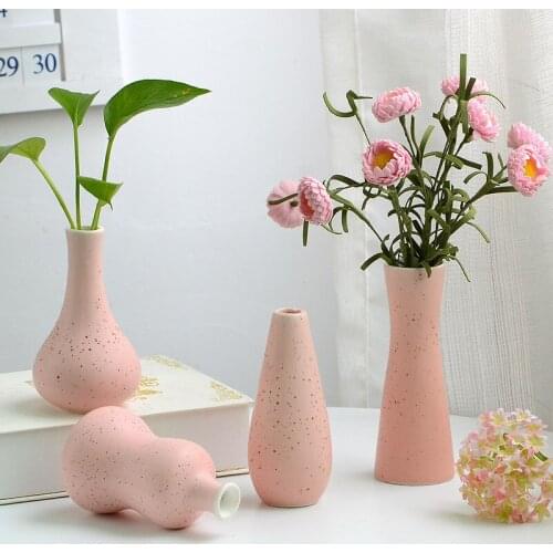 Creative Contracted Flower Vases For Homes Ceramic Vase Home Accessories Modern Figurine Fashion Decorations European Wedding