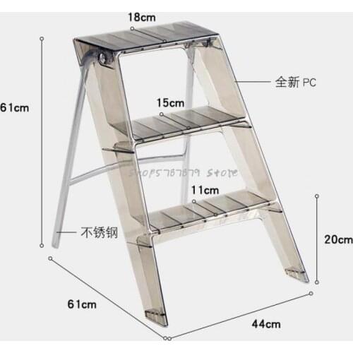 Domestic Ladder For Export To Japan Folding Indoor Miter Ladder Multi-functional Three-step Ladder Thickened Anti Slip Pedal Lad