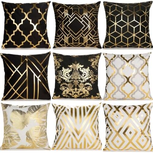 Fashion Cushion Cover Decorative Throw Pillow Cover for Sofa Livingroom Pattern Geometric Luxury Cushion Cover 45 x 45cm