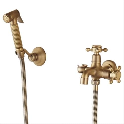 Antique Waterfall Bathtub Faucet Wall Mount Waterfall Hot Cold Water Mixer Tap Bath Shower Faucet Tap Robinet Baignoire