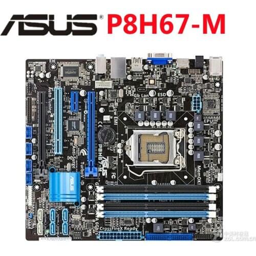 Original ASUS P8H67-M DDR3 1333Mhz P8H67 M Motherboard LGA 1155 UATX 32 GB PCI-E X16 Desktop Computer PC Mainboard Plate Used