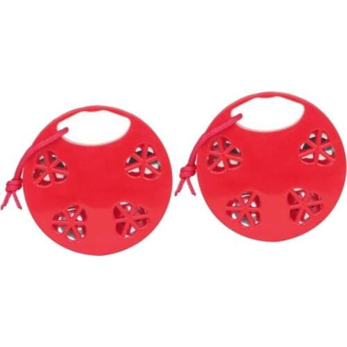 2-Piece Plastic Musical Percussion Tambourine Tambourine Comfortable Teaching Toy Suitable for Children Adults Hand Drum