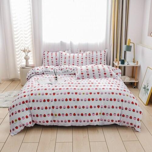 Strawberry Nordic Duvet Cover 240x220 Bedspread On The Bed 100% Polyester Designer Bedding And Covers Home Textile