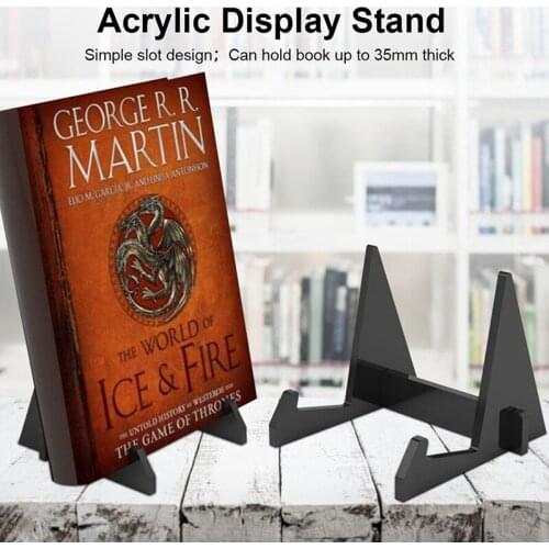 Tablet Book Display Stand Acrylic Photo Frame Brochure Artwork Holder Organizer Carrier SP99