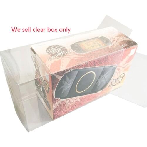 10PCS Clear transparent PET box cover For PSP 3000 Monster Hunter Japanese Limited Edition collection Protective Box