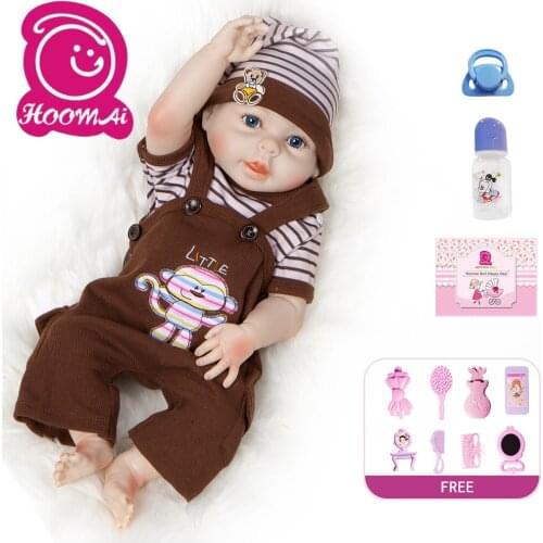 20" Inch Realistic Bebe Reborn Newborn Baby Dolls Reborn Lifelike Full Body Silicone Babies Toddler Dolls Toys